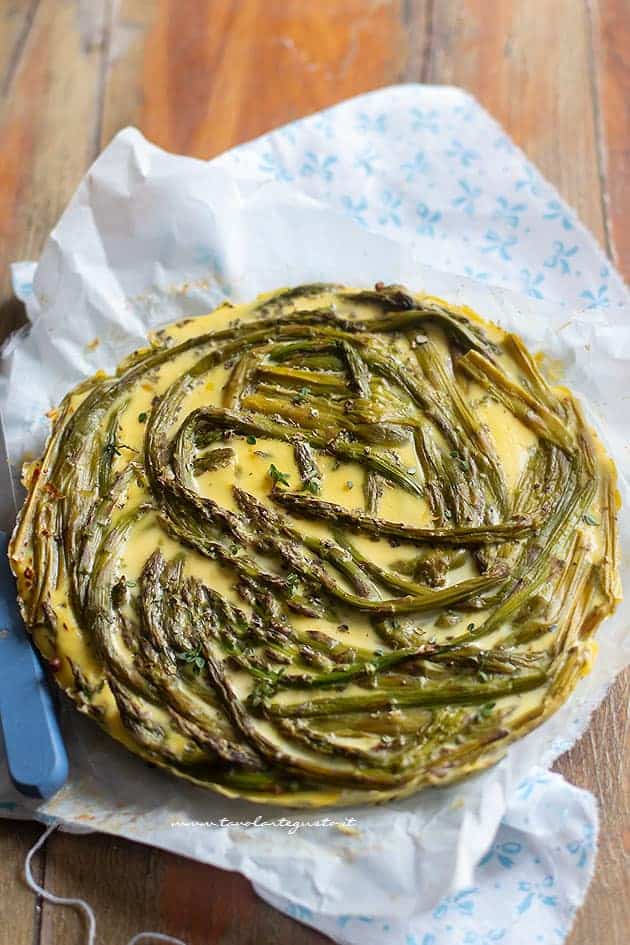 sfornare la Frittata di asparagi - Ricetta Frittata di asparagi