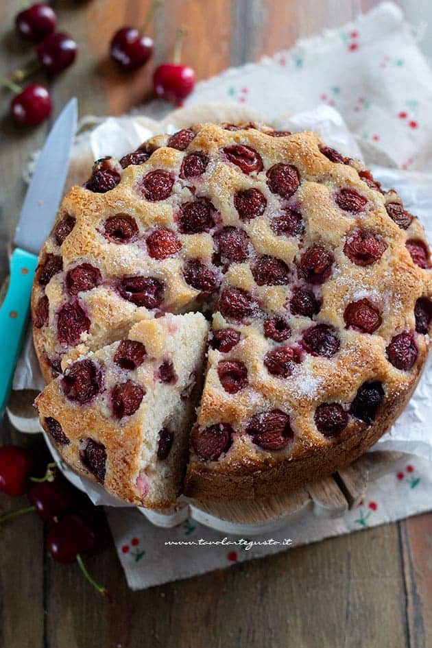 torta di ciliegie vegan - Ricetta Torta di ciliegie vegana