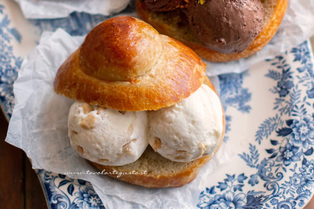 Brioche con gelato