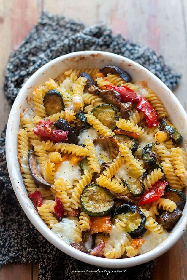 Pasta al forno vegetariana. light con verdure - Ricetta di Tavolartegusto