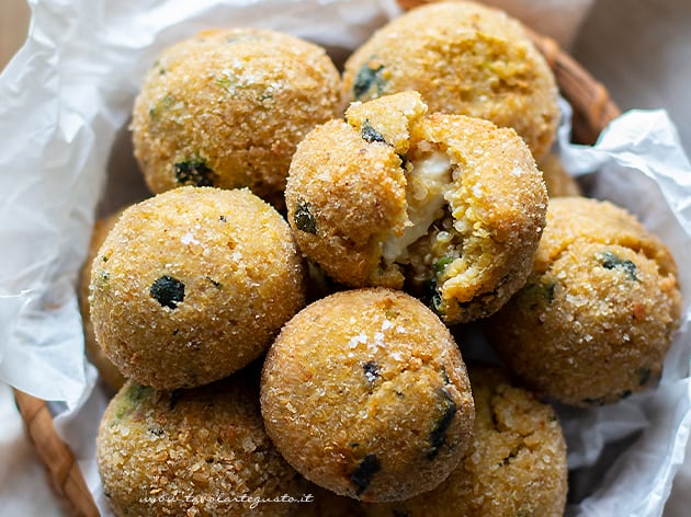 Polpette di quinoa - Ricetta Polpettine di quinoa-