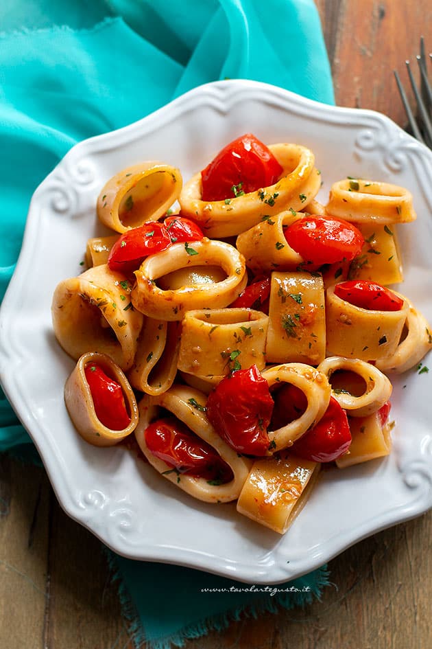 Calamarata Ricetta Originale Napoletana Passo Passo Come Al Ristorante