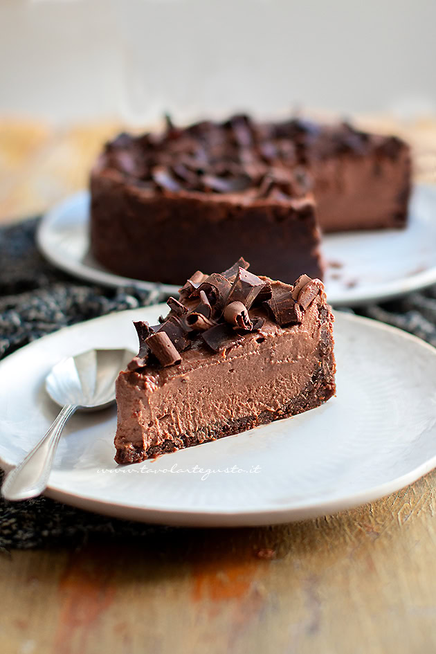 Cheesecake al cioccolato (fredda, senza cottura)