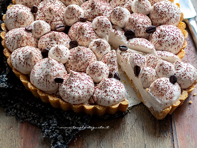 Crostata al caffè, fredda e senza cottura, ricetta velocissima-