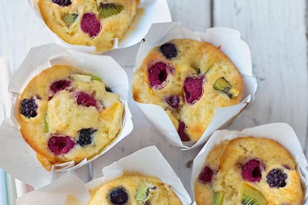 Muffin alla frutta, Ricetta veloce