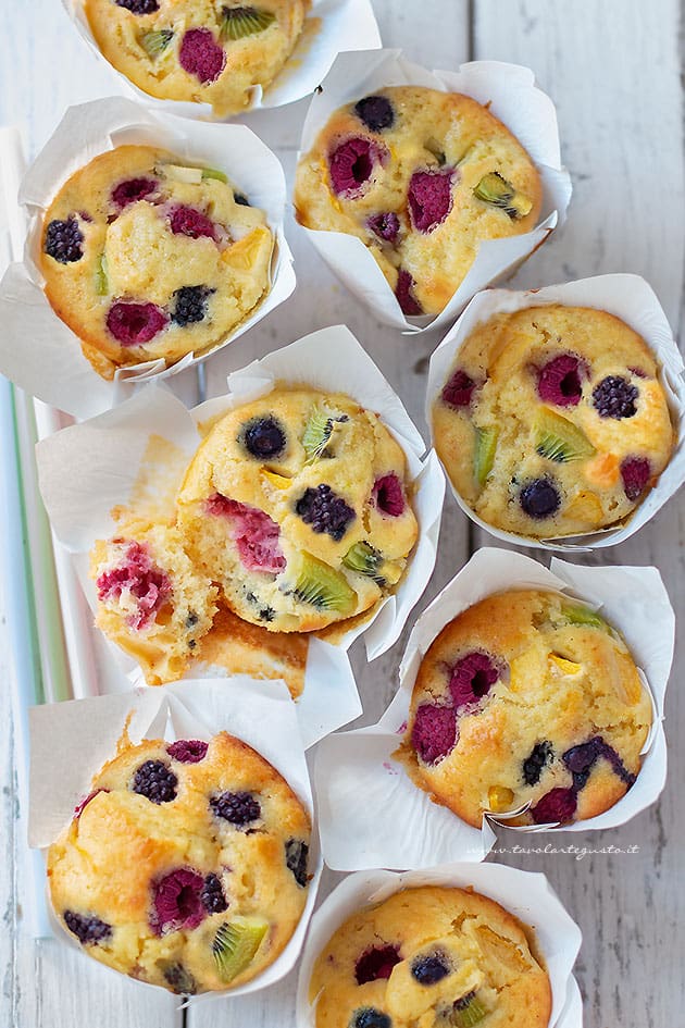 Muffin alla frutta, Ricetta veloce