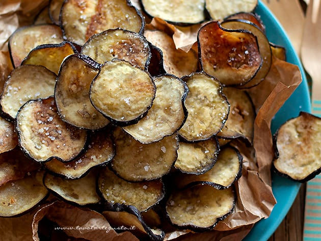 chips di melanzane