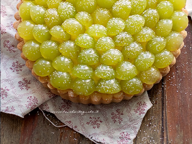 Crostata di uva - Ricetta Crostata di uva-