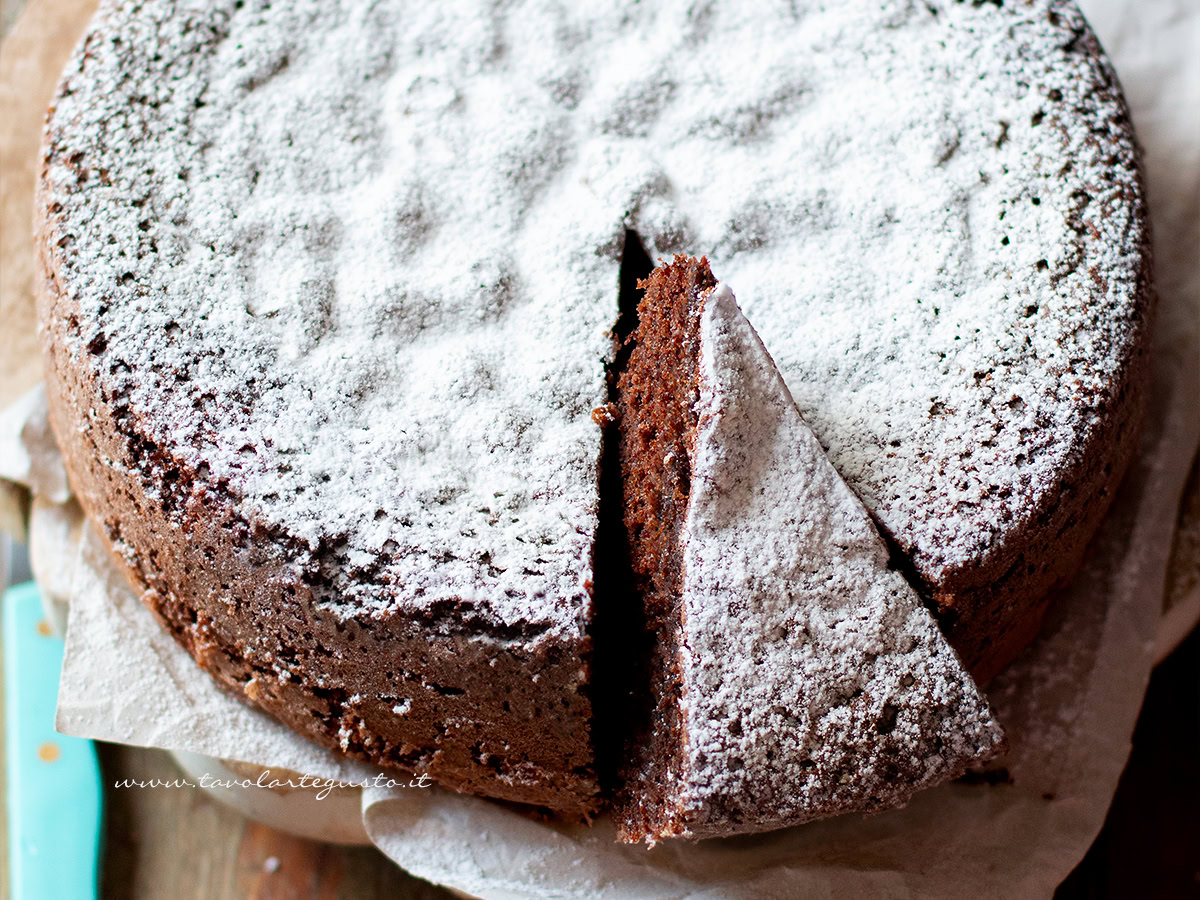 Torta margherita al cacao - ricetta Torta margherita al cioccolato