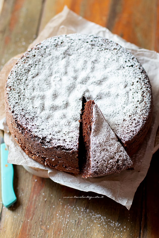 Torta margherita al cacao - ricetta Torta margherita al cioccolato