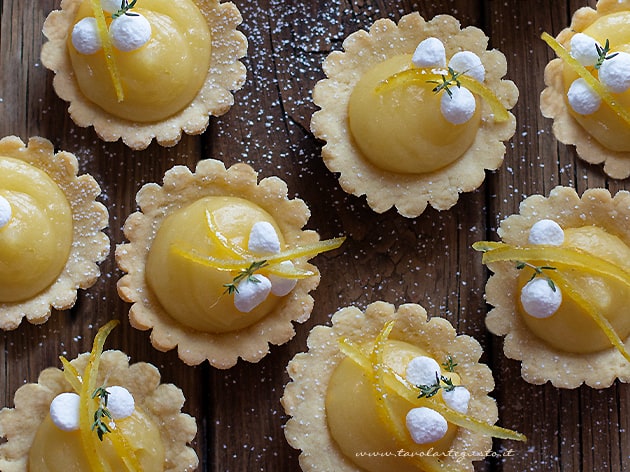 crostatine al limone- Ricetta crostatine alla crema di limone-