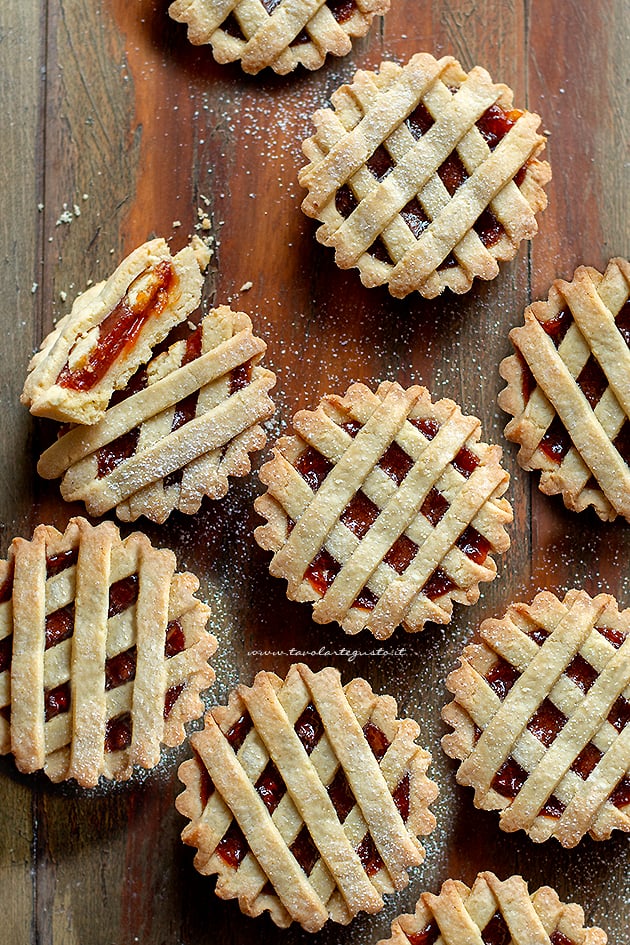 crostatine alla marmellata - Ricetta Crostatine