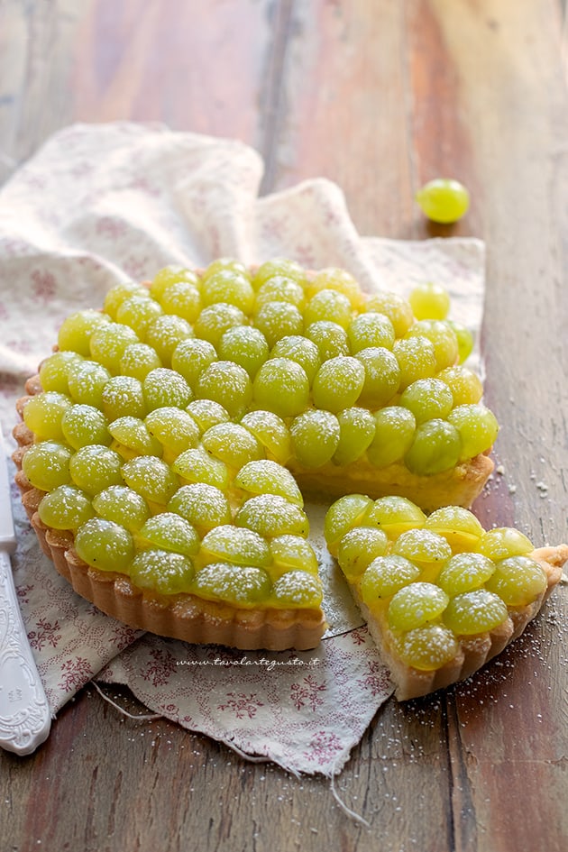 fette di Crostata di uva