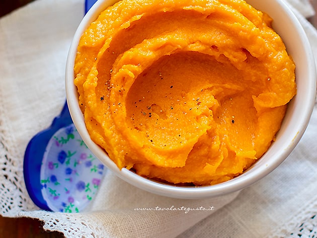 Purea di zucca - Ricetta Puré di zucca-