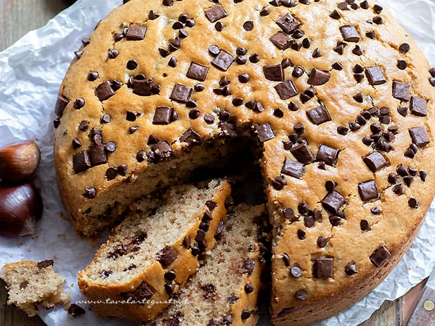 Torta di castagne - Ricetta Torta di castagne-