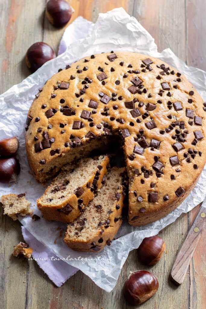 Torta di castagne - Ricetta Torta di castagne