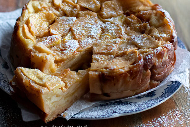 Torta invisibile di mele - Ricetta Torta di mele invisibile