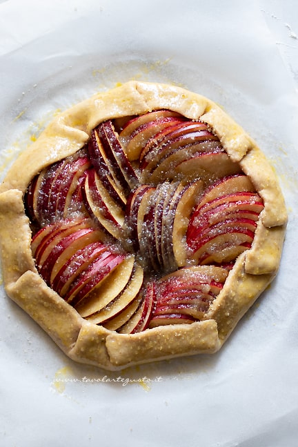 chiudere la Galette - Ricetta Galette alle mele