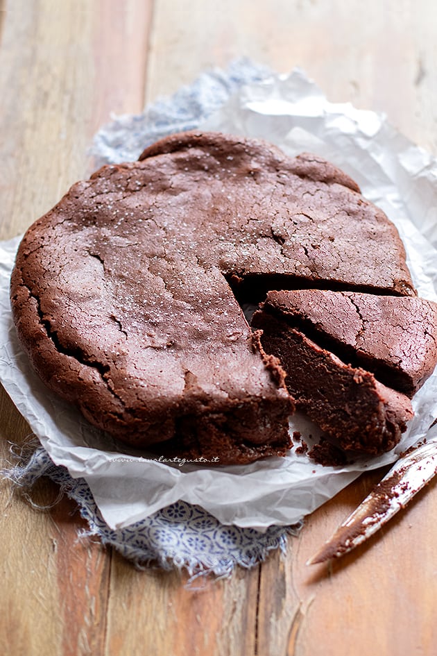 Torta al cioccolato senza glutine - Ricetta Torta al cioccolato senza glutine-