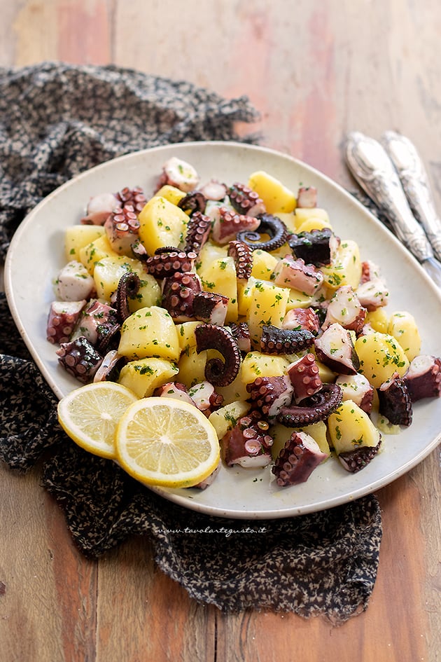 Insalata di Polpo con patate (morbidissimo) Ricetta e Segreti passo passo!