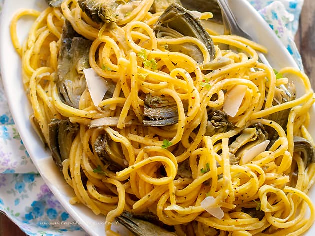 Pasta con carciofi