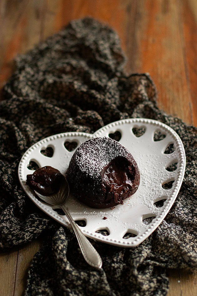 Ricetta Tortino al cioccolato con cuore morbido- - Ricetta di Tavolartegusto