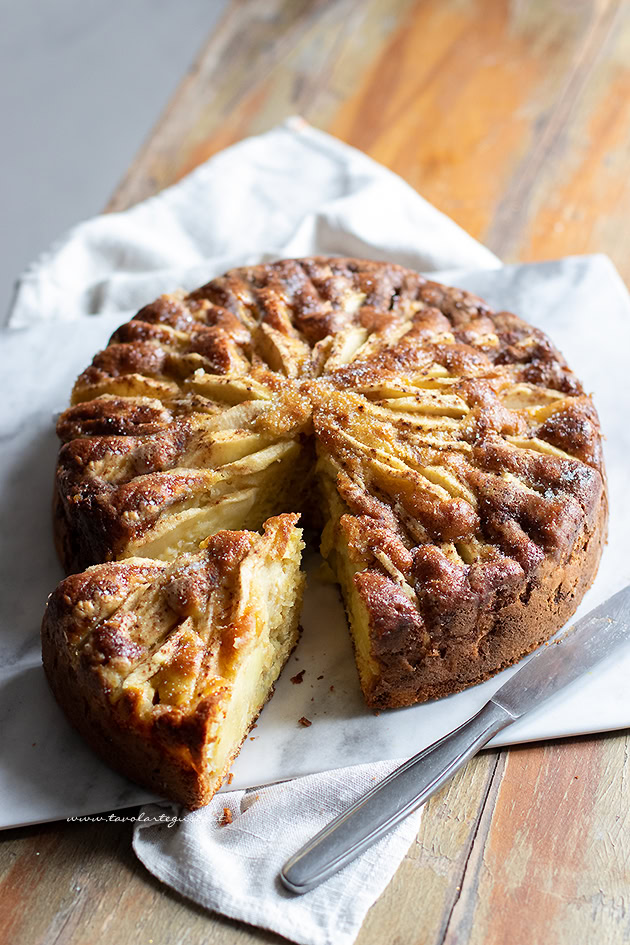 Torta senza lievito - Torta di mele senza lievito-