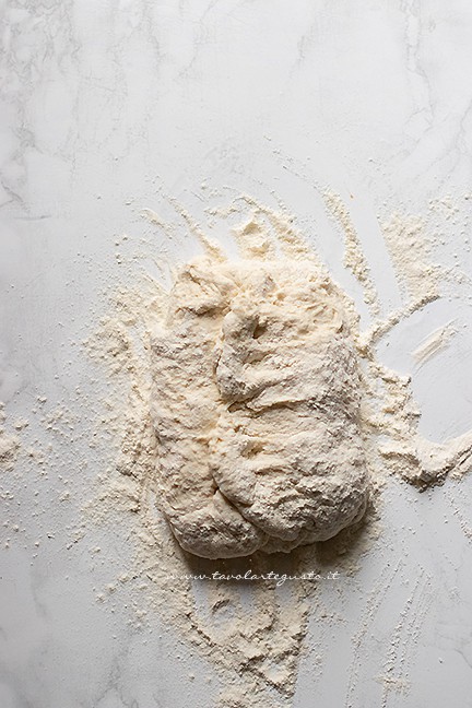 fare le pieghe - Pane senza lievito