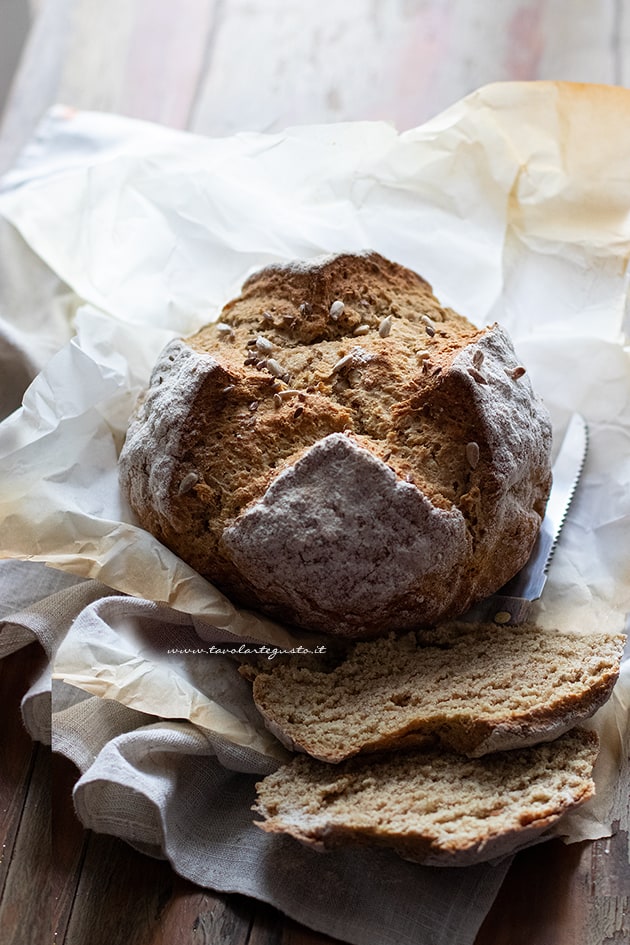 Soda bread - Pane con bicarbonato - Pane irlandese-