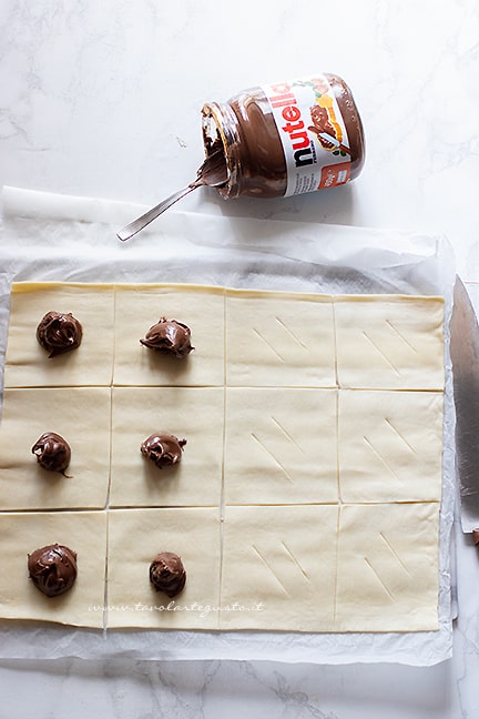 come fare i fagottini alla nutella