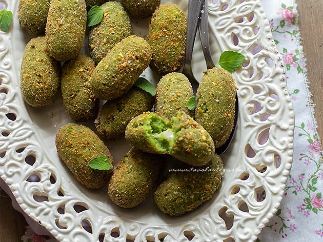 Polpette di piselli - Ricetta Polpette di piselli