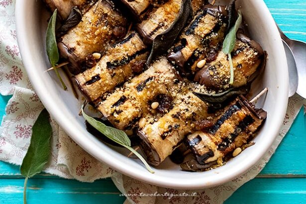 Melanzane a beccafico - Ricetta Melanzane a beccafico - Ricetta di Tavolartegusto