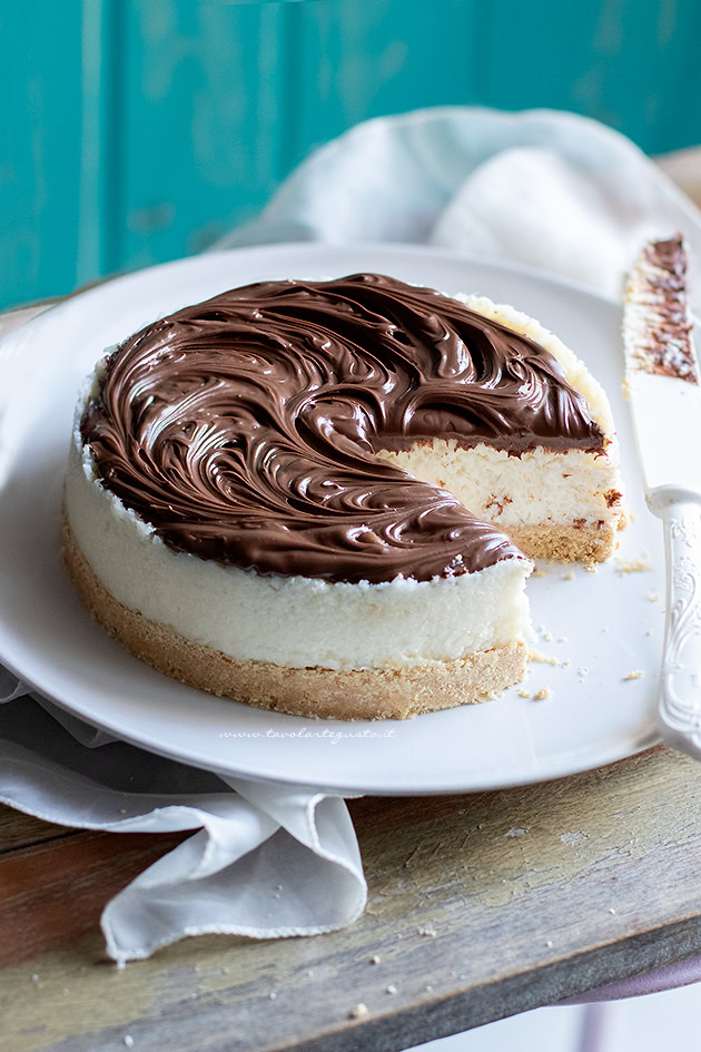 Cheesecake cocco e nutella - Cheesecake al cocco-