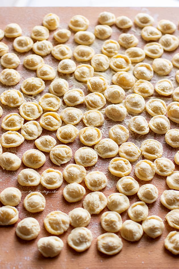 Ricetta Orecchiette fatte in casa-