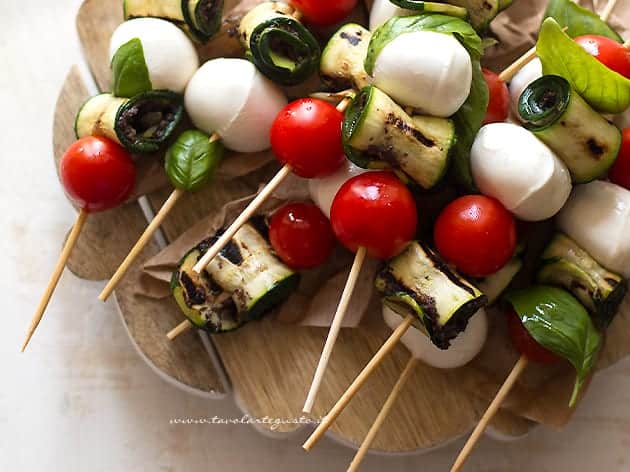 Spiedini di zucchine - Ricetta Spiedini di zucchine