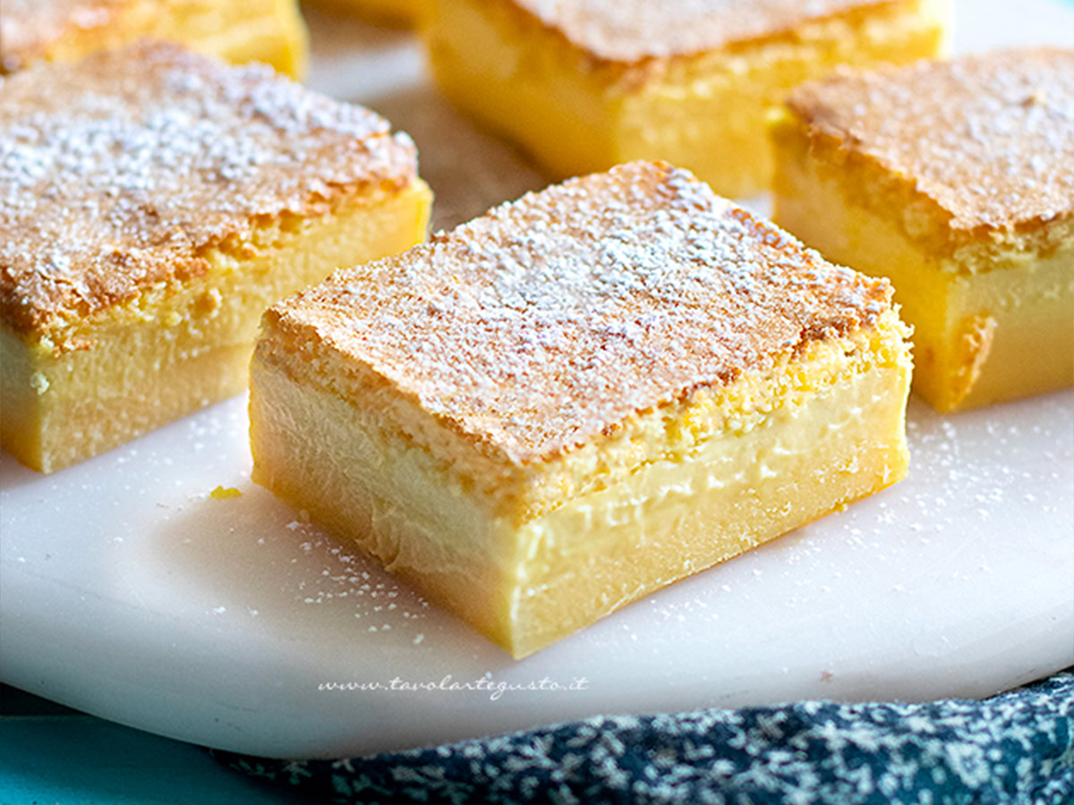Torta magica - Ricetta Torta magica alla vaniglia