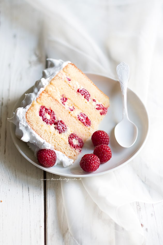 torta ai lamponi- - Ricetta di Tavolartegusto