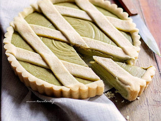 Crostata al pistacchio - Ricetta Crostata al pistacchio