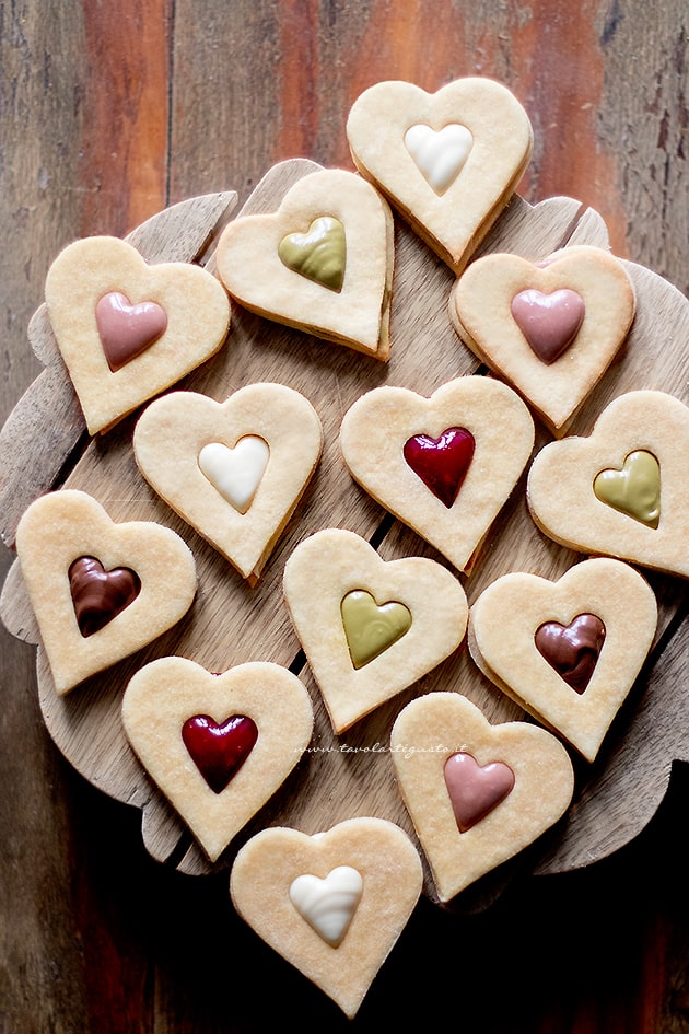 5 Formine Per Biscotti A Cuore In Acciaio Inox - Set Di Tagliapasta Di Diverse Misure Per San Valentino E Fai Da Te
