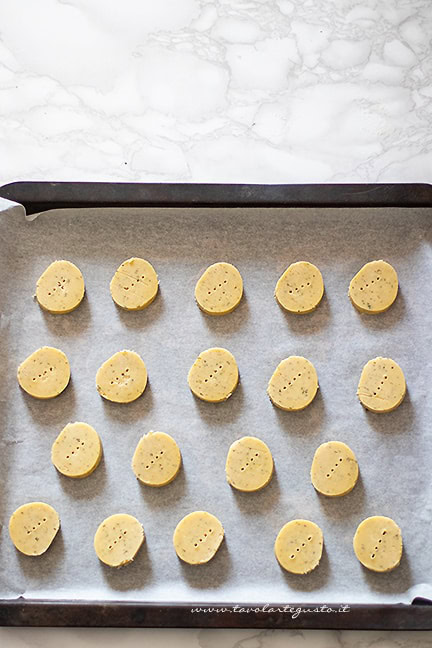 cuocere gli shortbread salati