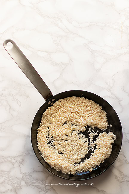 tostatura per risotto ai carciofi