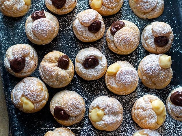 Bignè Dolci alla Crema Pasticcera: la Ricetta