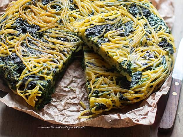 Frittata di pasta e verdure