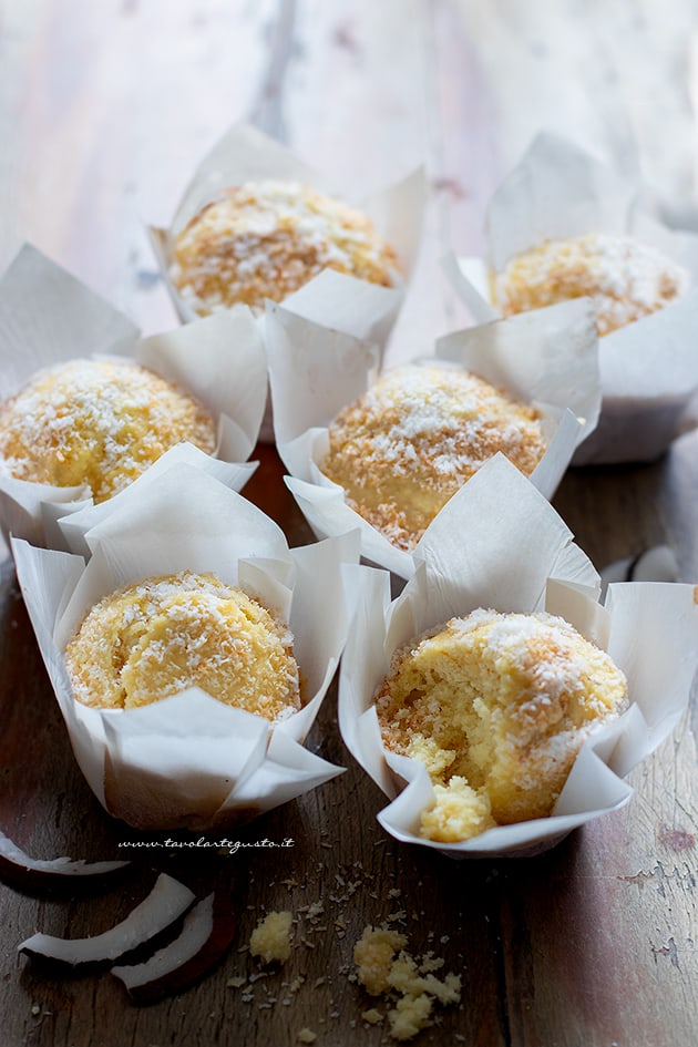 Muffin al cocco-