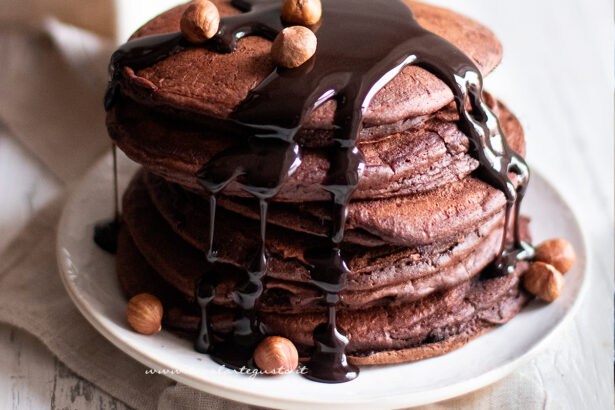 pancake al cioccolato (pancake al cacao)