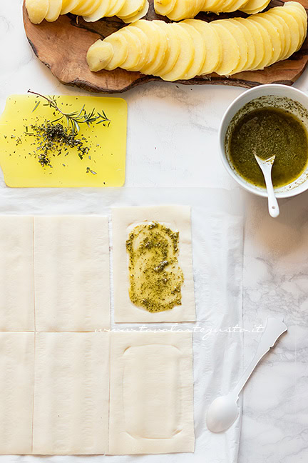 preparare le sfogliatine di patate