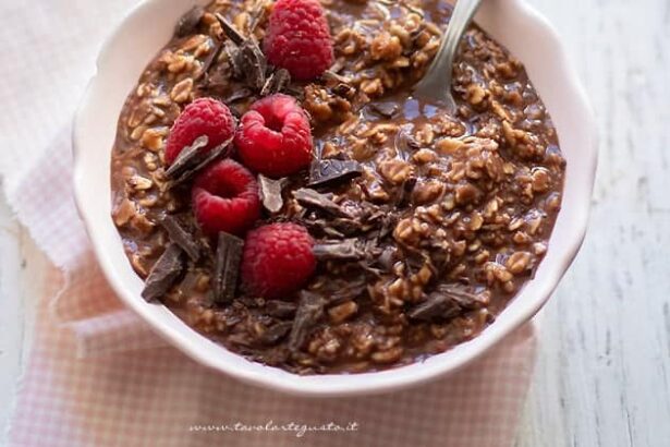 Porridge al cioccolato - Ricetta di Tavolartegusto