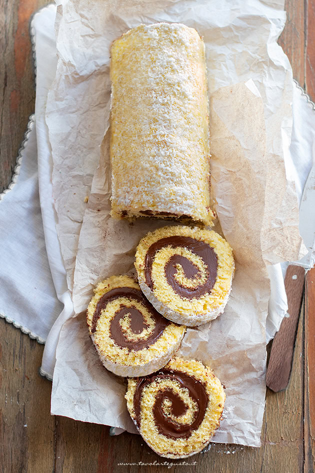 Rotolo Nutella e cocco-