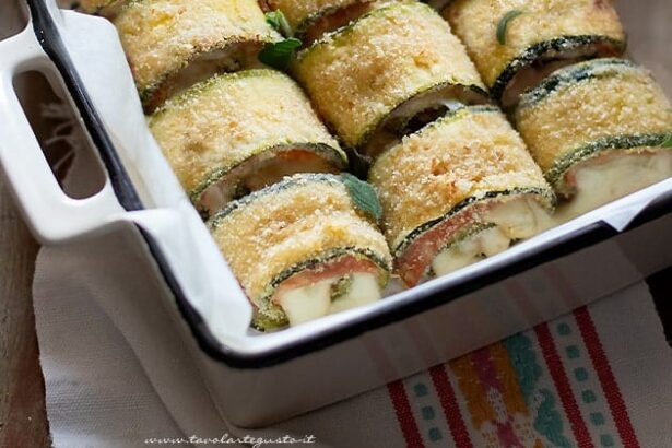 Involtini di zucchine