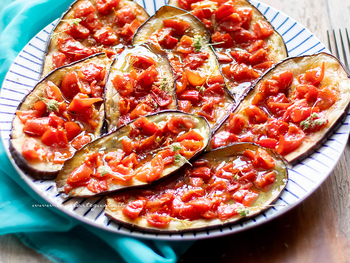 Melanzane al forno light